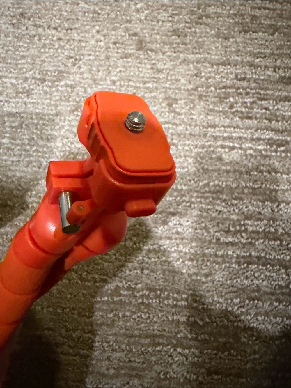 Compact Flexible Tripod in Bright Orange